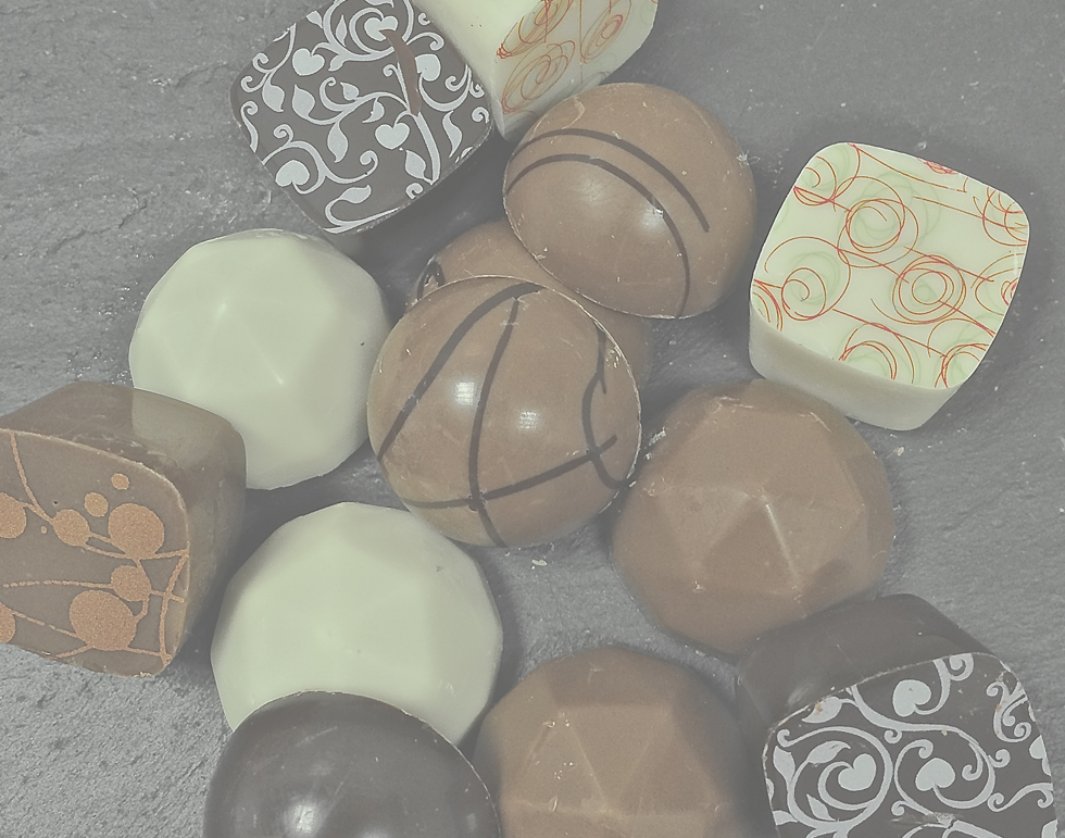 A close up of chocolates